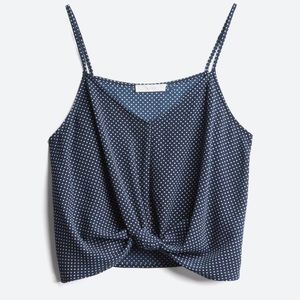 M Lush Navy Polka Dot tank